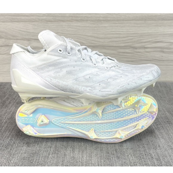 Adidas Adizero Electric Speed Juice Football Cleats White Siver IE4413 Mens 9.5